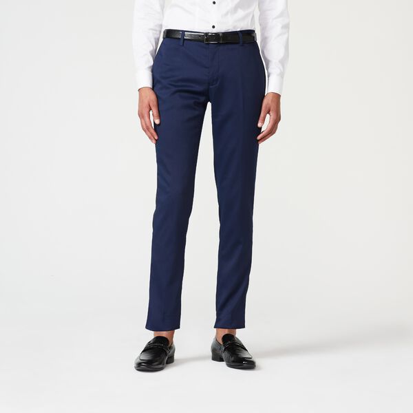 Mens French Navy Tailored Suit Pant